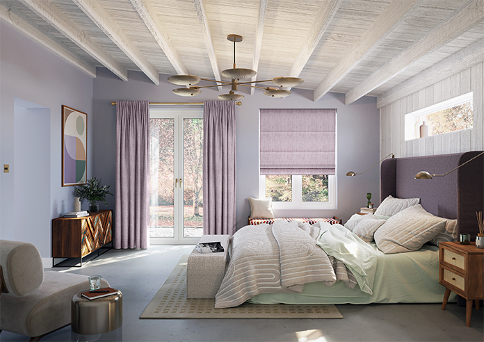 Rhea, Grape - Roman Blind - Image 8